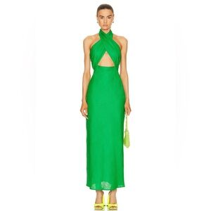 Simon Miller Yabba Halter Dress in Gummy Green Size XS